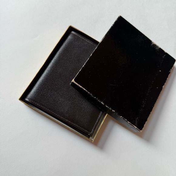 Vintage Dark Brown Leather Card Holder Wallet - Picture 6 of 7